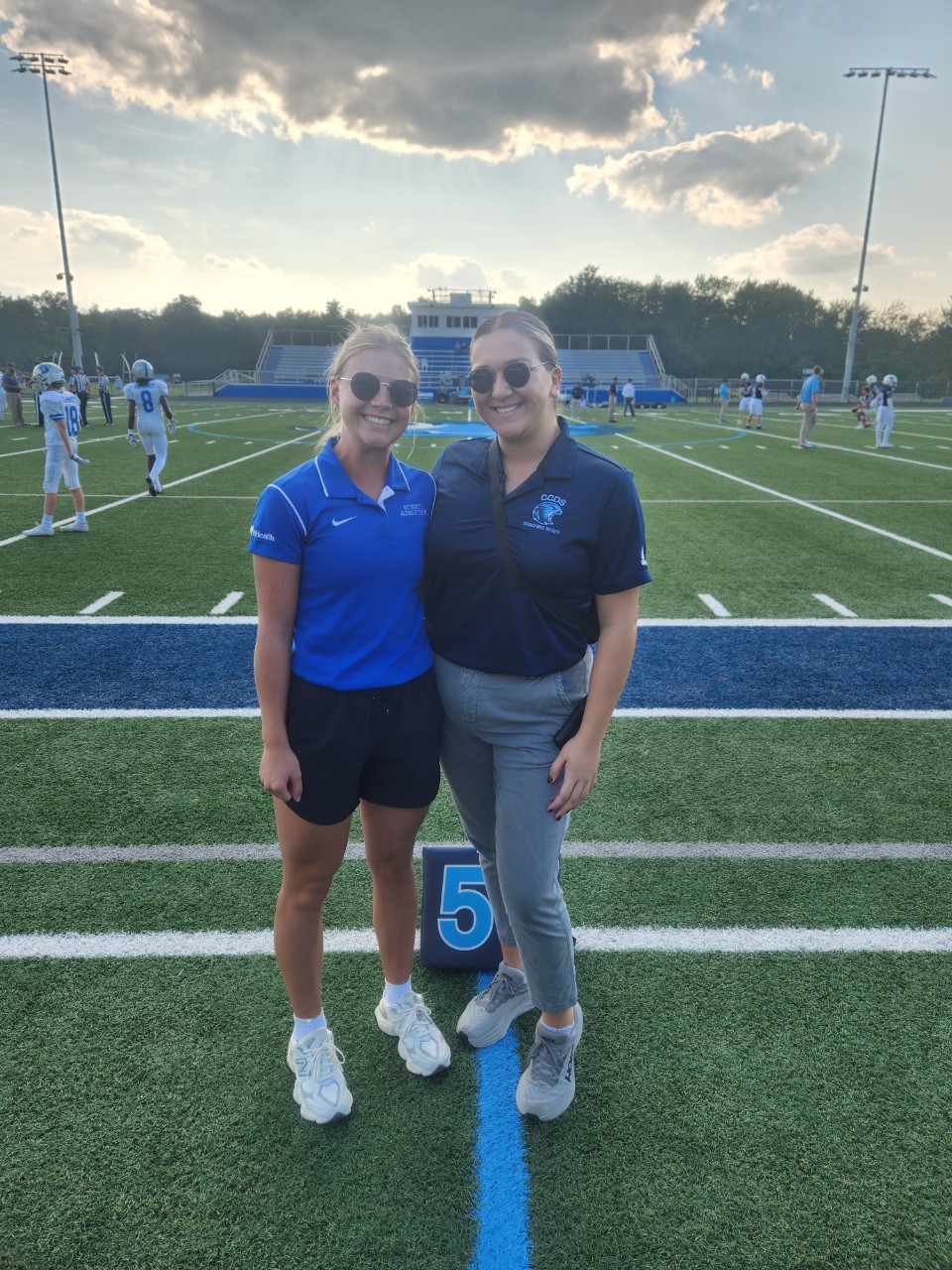 AT students on the field